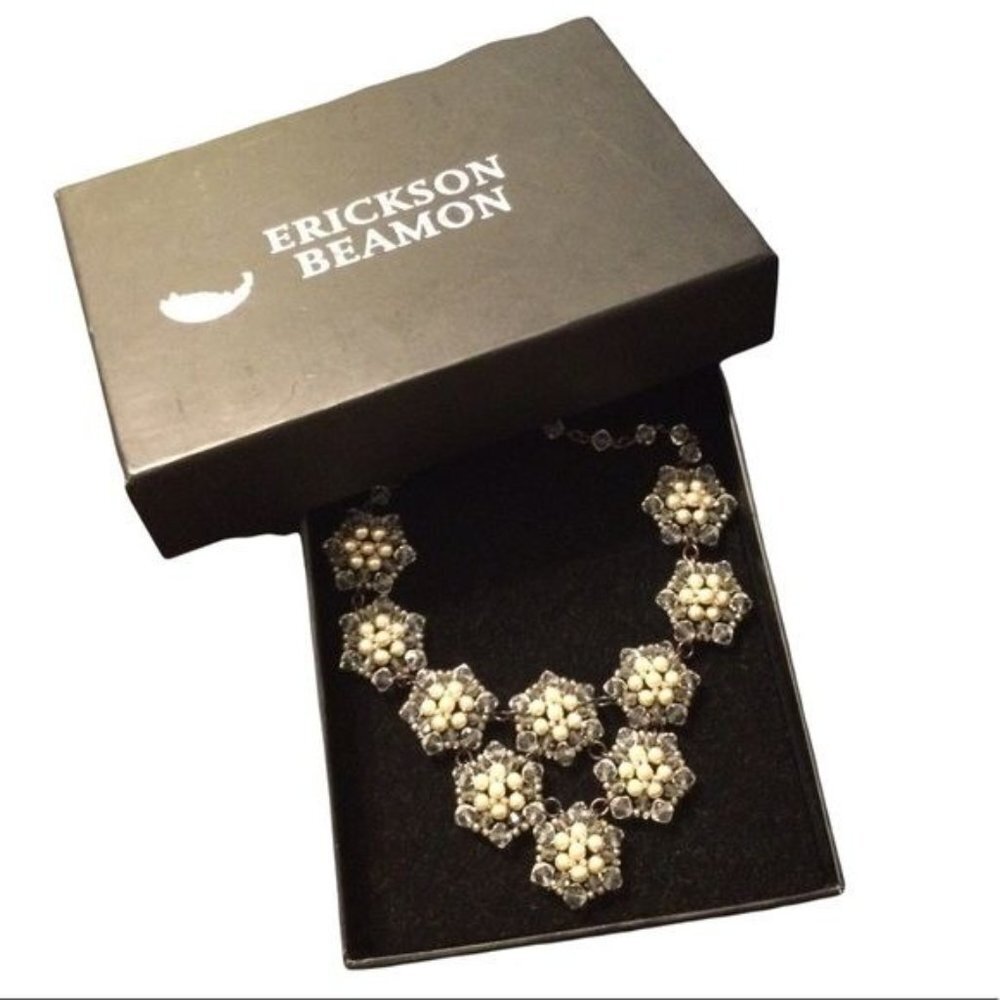 Erickson Beamon BIB necklace signed boho retro cluster with box